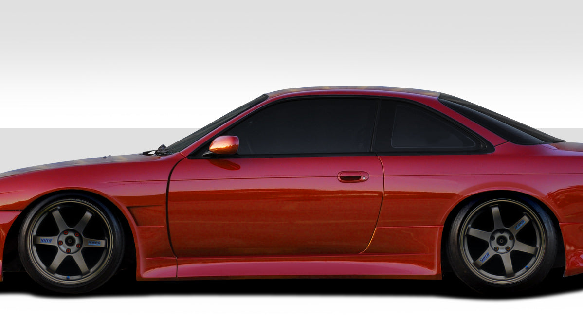 Transform Your 1995 - 1998 Nissan 240SX S14 with Duraflex V - Speed Wide Body Side Skirt Rocker Panels (+35mm) - 2 Piece!