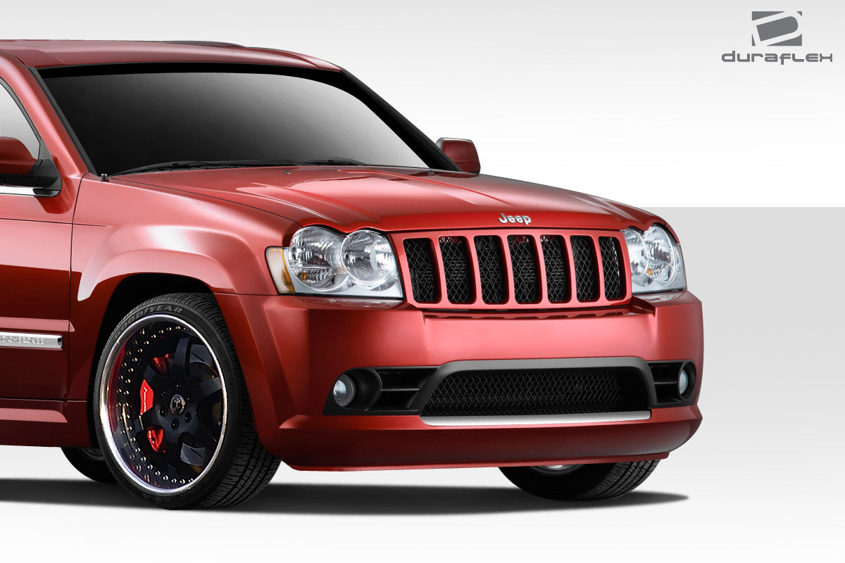 Upgrade Your 2005 - 2007 Jeep Grand Cherokee with Duraflex SRT Look Front Bumper Cover!