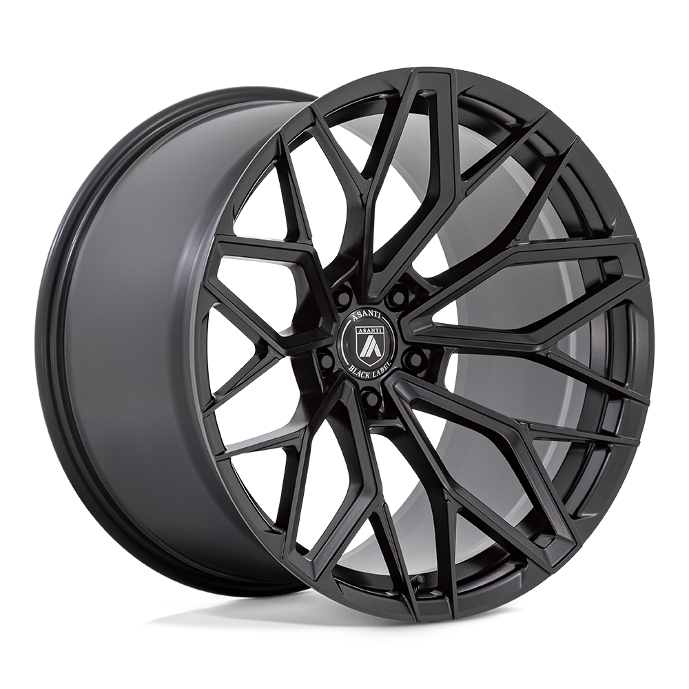Asanti Black AB039 MOGUL 5 Wheels - Stunning 22X10.5 Satin Black Rims