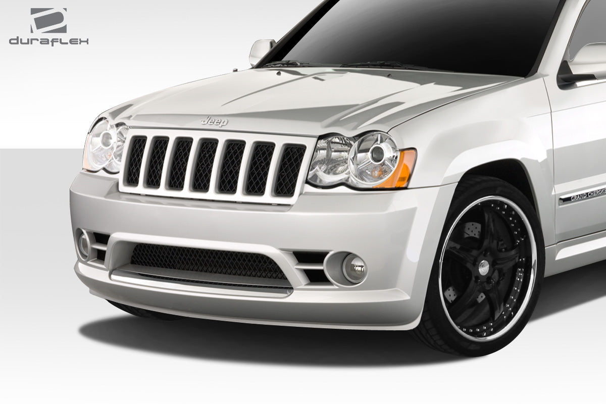 Unleash the Power! 2008 - 2010 Jeep Grand Cherokee Duraflex SRT Look 1 - Piece Front Bumper Cover
