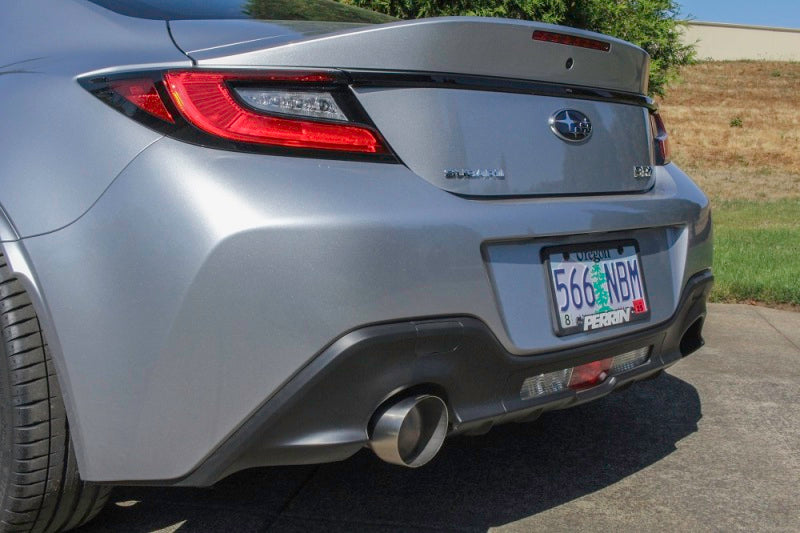 Perrin 2022 BRZ/GR86 Axle Back Exhaust SS - The Ultimate Single Side Exit with Helmholtz Chamber