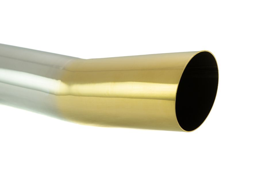 Megan Racing Universal 3 to 4 VIP Gold-Angled Exhaust Tips - MR-UT-S4GD-V2