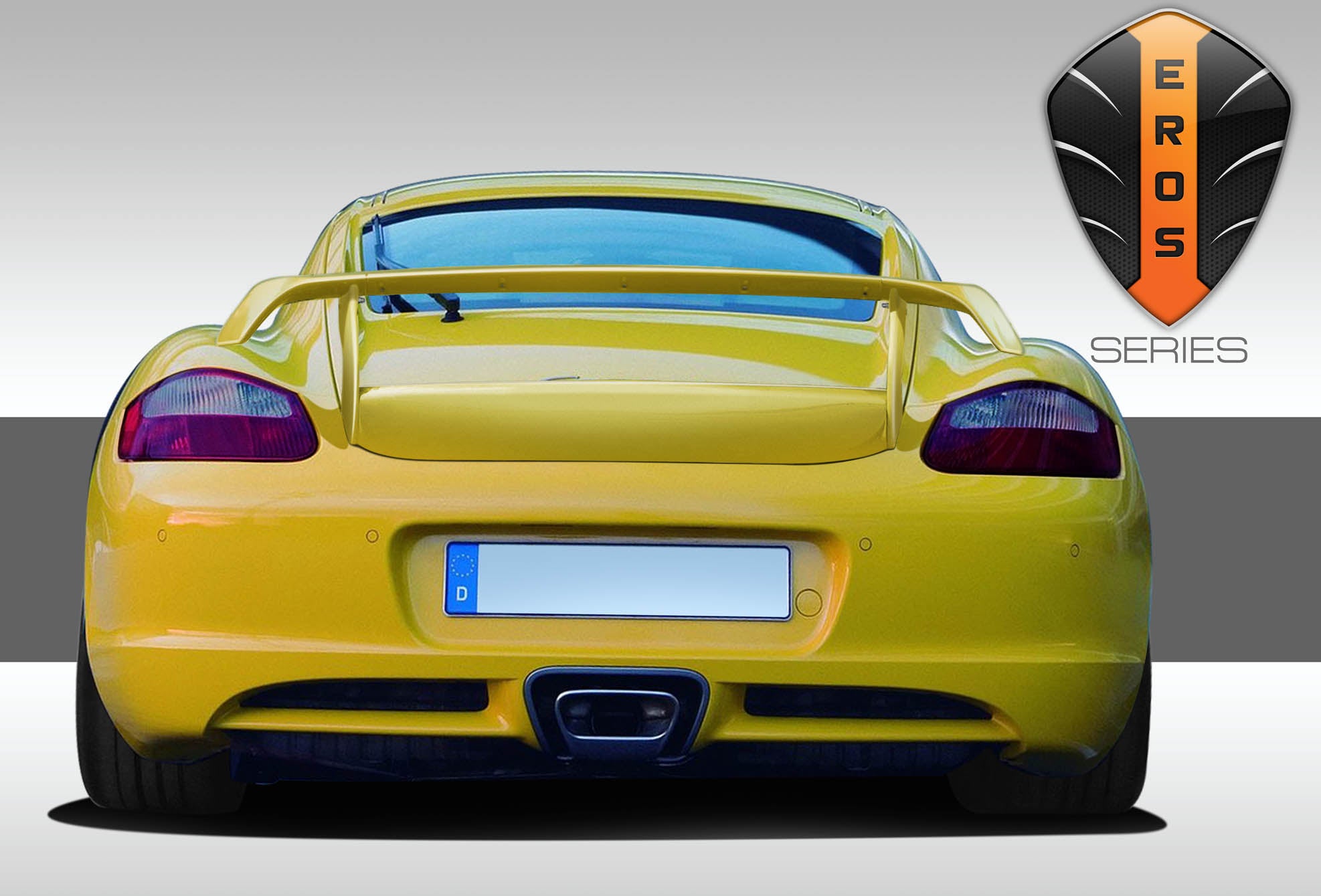 Upgrade Your 2006 - 2012 Porsche Cayman with Eros Version 2 Wing Trunk Lid Spoiler!