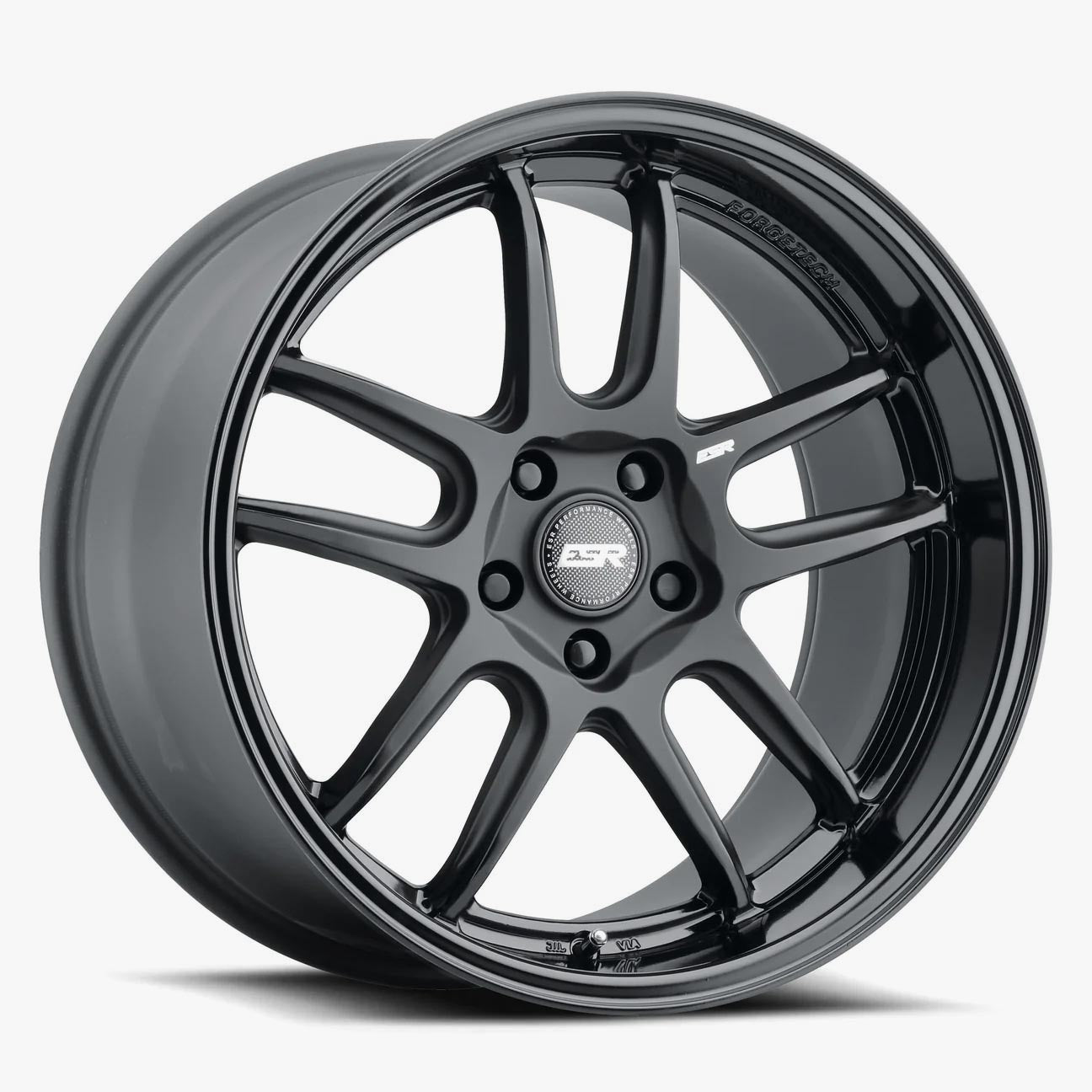 ESR AP8 19x9.5 5x108 (Custom Drill) ET35 - Stunning Matte Black & Gloss Black Wheels