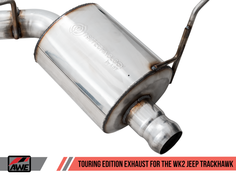 AWE Tuning 2020 Jeep Grand Cherokee SRT/Trackhawk Touring Edition Exhaust - Pair with Stock Tips for Ultimate Sound