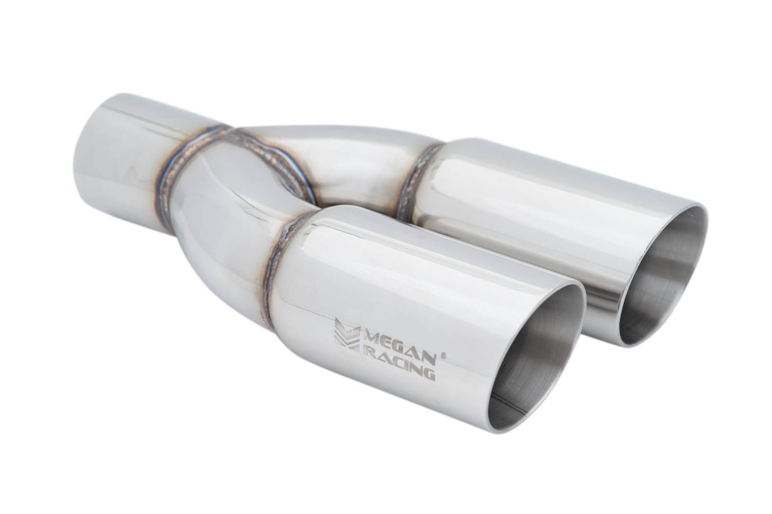 Megan Racing Universal Twin Stainless Roll 3 Tips - Driver Side: An Irresistible Upgrade!