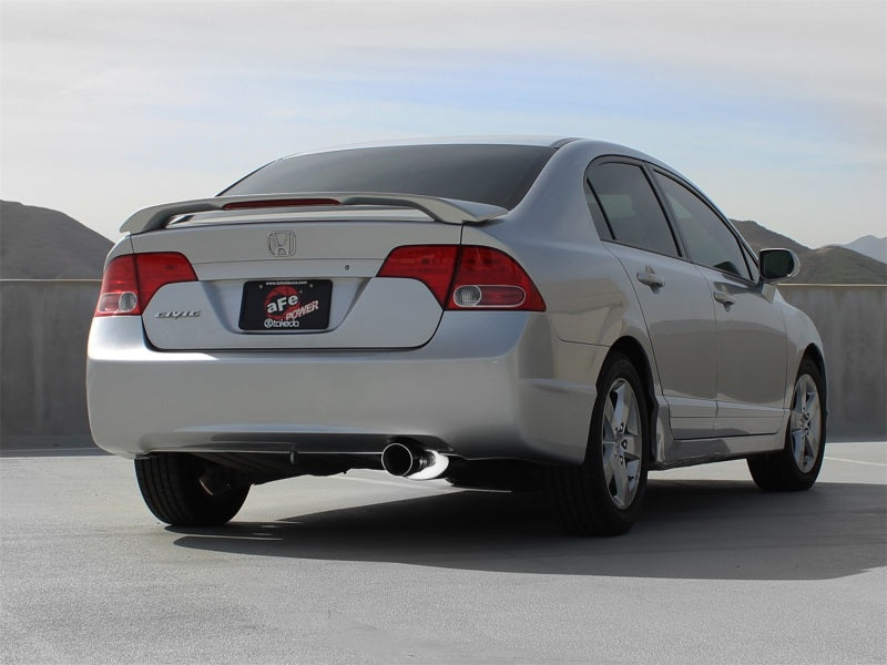 aFe Takeda 2.5-inch 304SS Axle-Back Exhaust with Polished Tip for 2006 - 2011 Honda Civic Sedans