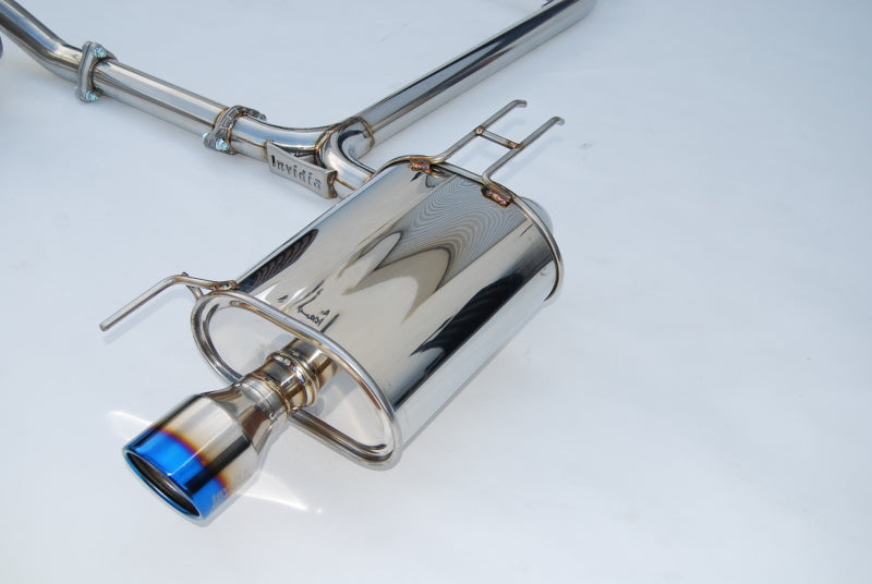 Invidia 04 - 08 Acura TSX Q300 Rolled Titanium Tip Cat - Back Exhaust: Unleash Your Ride's Potential!