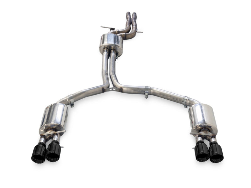 AWE Tuning Audi C7.5 A6 3.0T Touring Edition Exhaust - Stunning Quad Outlet Diamond Black Tips