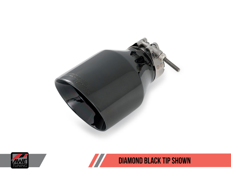 AWE Tuning VW MK7 Golf 1.8T Track Edition Exhaust: Diamond Black 90mm Tips