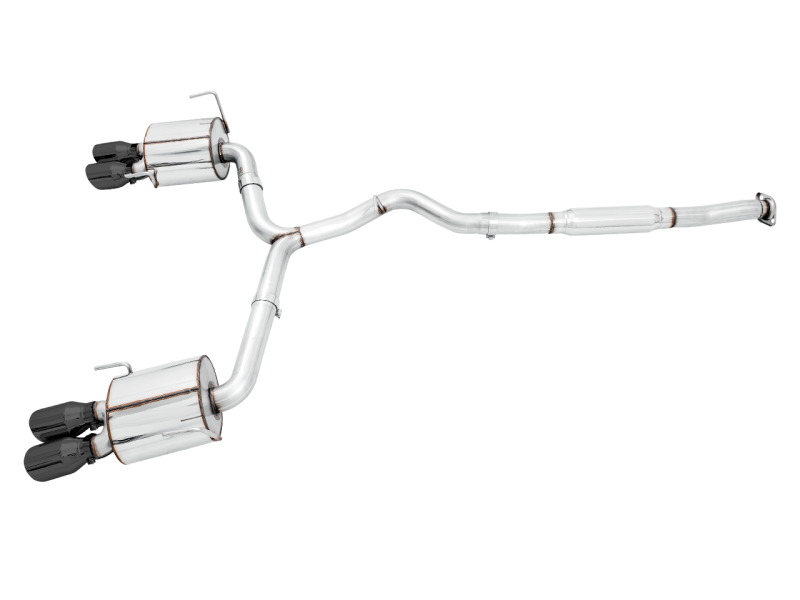 AWE Tuning Subaru STI VA / WRX GV / STI GV Sedan Touring Edition Exhaust - Stunning Diamond Black Tip (102mm)