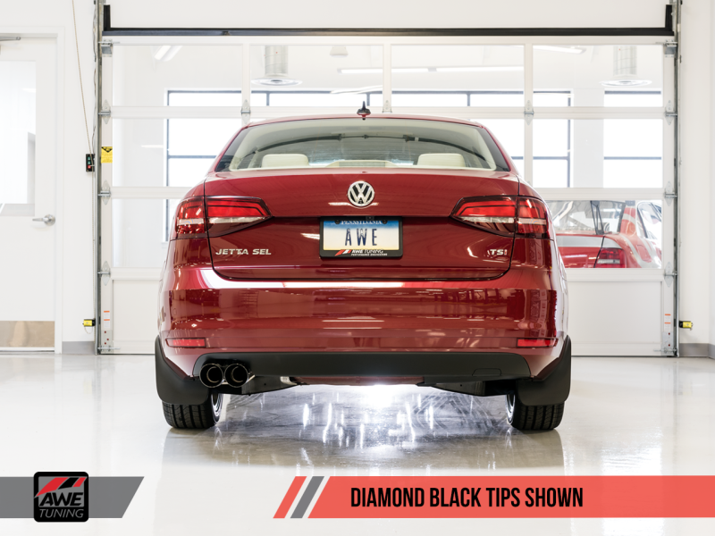 AWE Tuning's Stunning Mk6 GLI 2.0T & Mk6 Jetta 1.8T Track Edition Exhaust with Diamond Black Tips