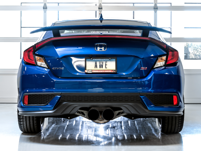 AWE Tuning - Transform Your 17+ Honda Civic SI 1.5L / Type R 2.0L Turbo with Triple-to-Dual Tip Conversion Kit