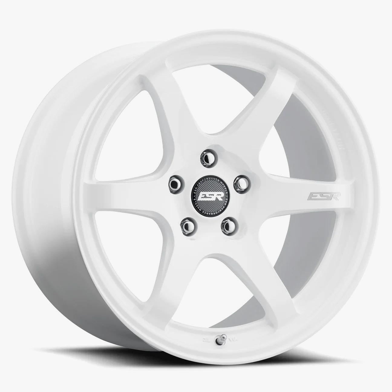 ESR AP6 19x10.5 5x120 Custom Drill ET22 Gloss White Wheels - A Must-Have!