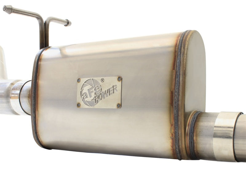 aFe MACHForce XP Exhaust: 3in - 3.5in SS Single Side Ext CB with Polish Tip for 99 - 04 Ford F - 250 V8 5.4L/6.8L - Unleash Your Truck's Potential!