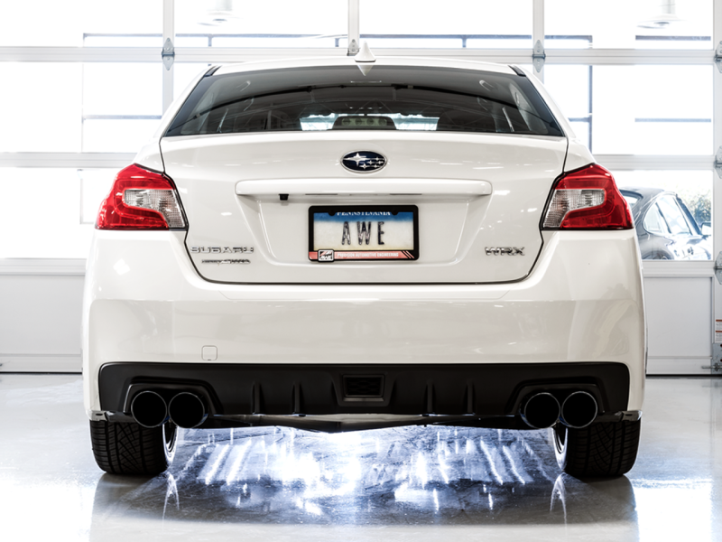 AWE Tuning Premium 2015+ Subaru WRX VA Sedan Touring Edition Exhaust - Stunning Diamond Black Tips (102mm)