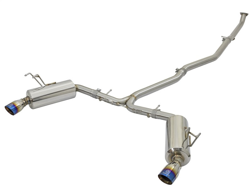 aFe POWER Takeda: Transform Your 2016 - 2021 Honda Civic with Dual - Exit Exhaust & Blue Tips