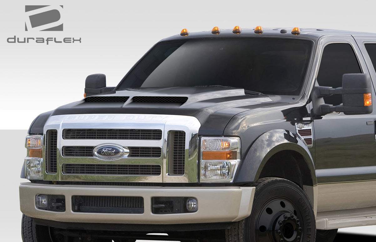 Upgrade Your 2008 - 2010 Ford Super Duty F250 F350 F450 with Duraflex CVX One - Piece Hood