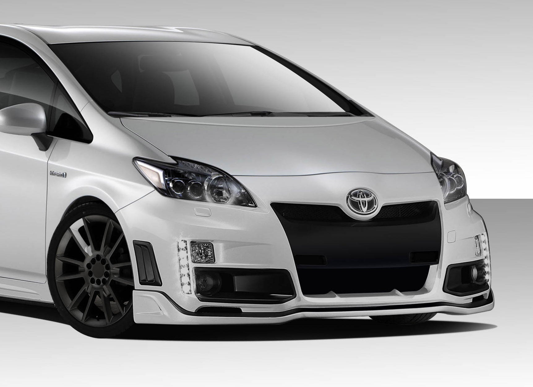 Get Your 2010 - 2015 Toyota Prius an Eye - Catching Duraflex TK - R Front Bumper Cover (1 Piece)