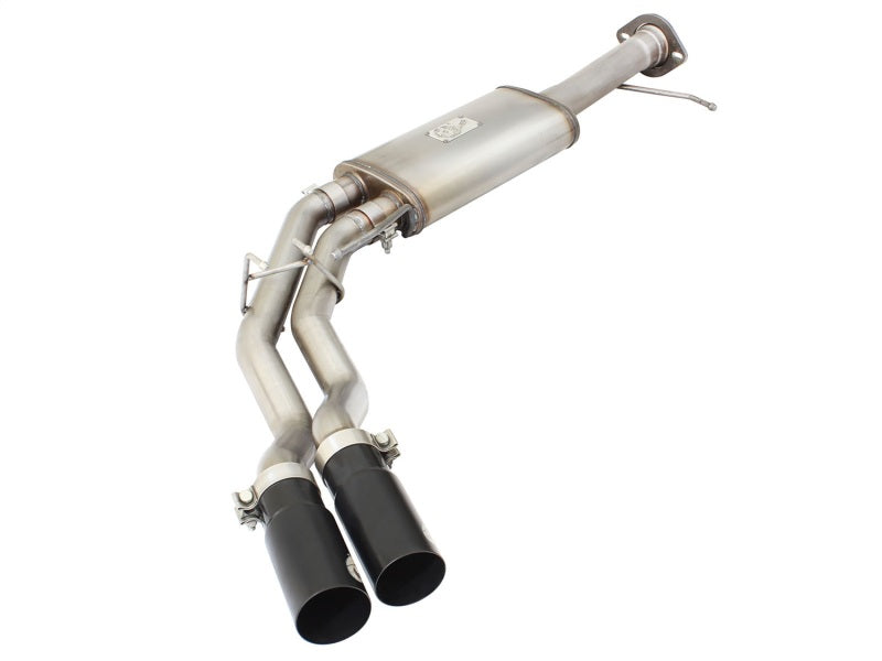 aFe Rebel Series Front Side Exit Stainless Steel Exhaust with Black Tips for 2010 - 2014 Ford F150 Ecoboost V8 6.2L