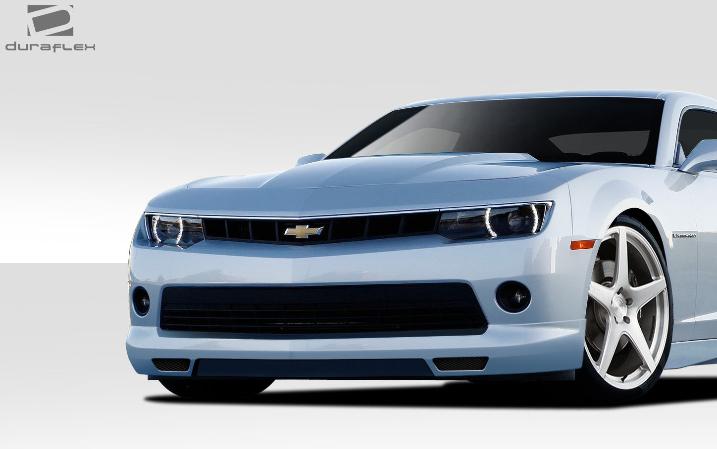 Get the Edge! 2014 - 2015 Chevrolet Camaro V6 Duraflex Racer One - Piece Front Lip Under Air Dam Spoiler
