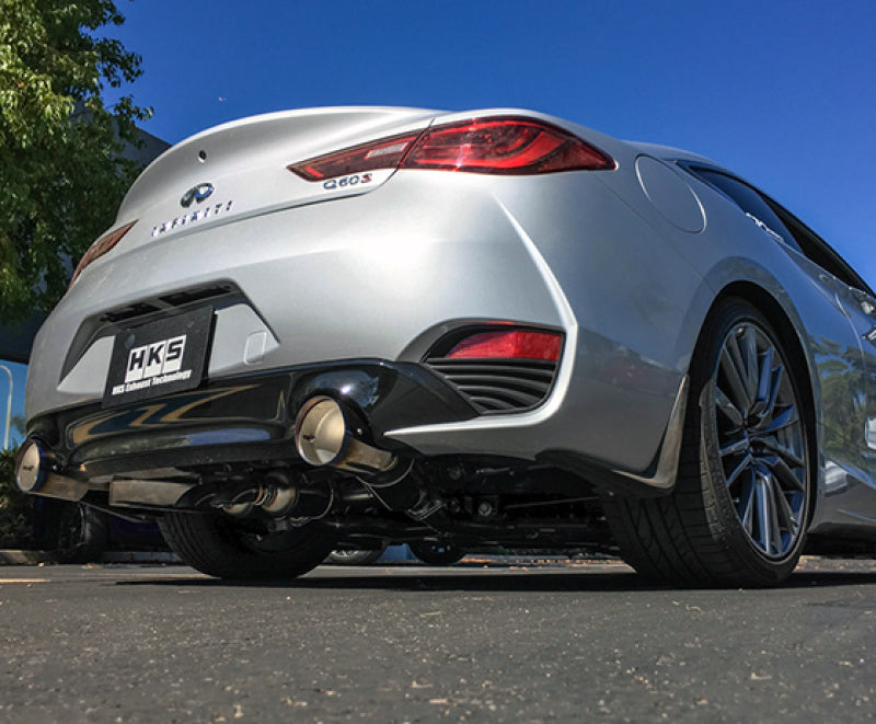 Unleash the Power! HKS 2017 Infiniti Q60 (RWD) Dual Hi - Power Titanium Tip Catback Exhaust