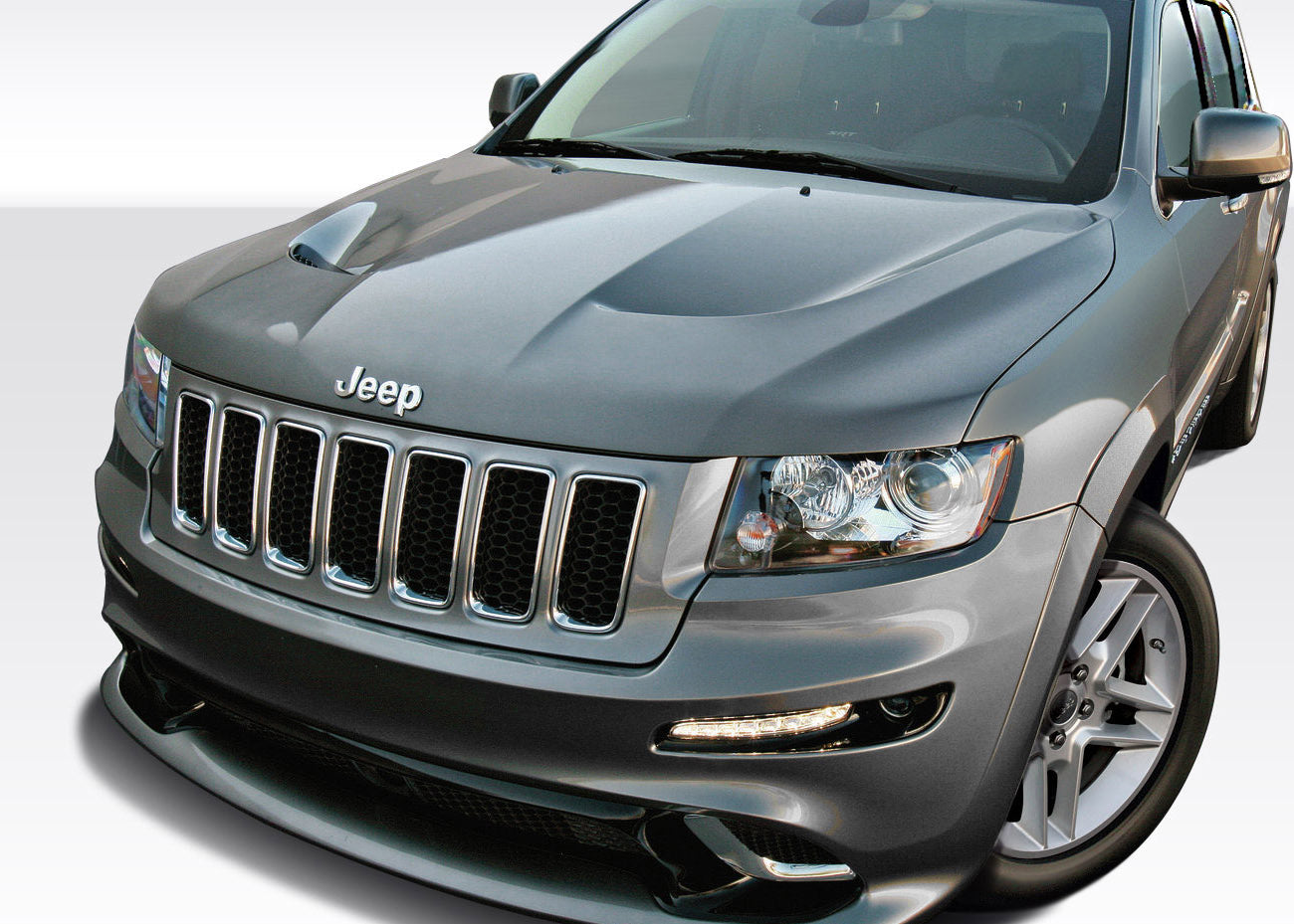Get the Stunning 2011 - 2022 Jeep Grand Cherokee Duraflex SRT Look One - Piece Hood