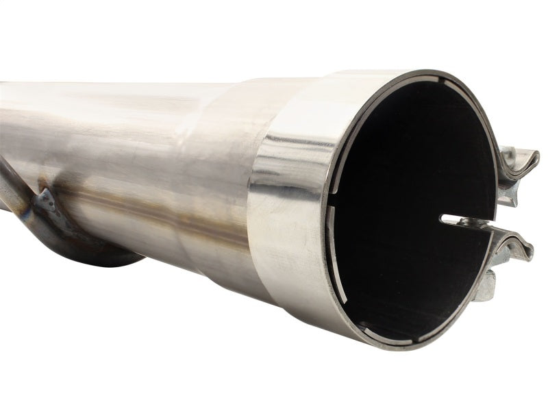 aFe MACHForce XP Exhaust: 3in - 3.5in SS Single Side Ext CB with Polish Tip for 99 - 04 Ford F - 250 V8 5.4L/6.8L - Unleash Your Truck's Potential!