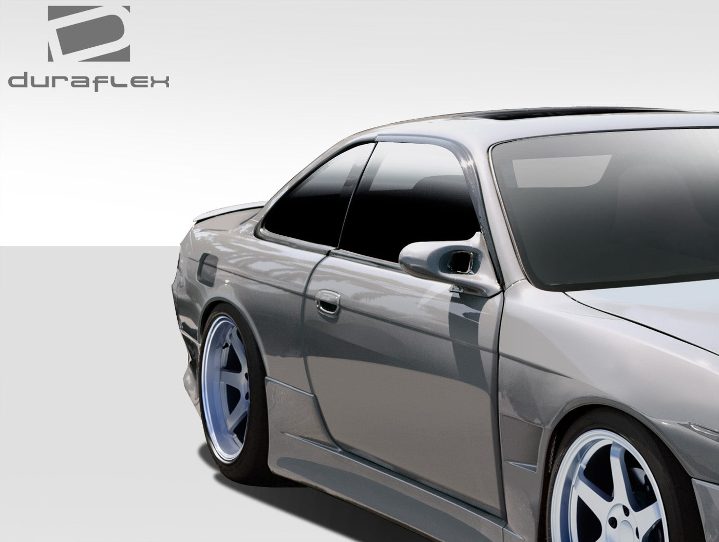 1995 - 1998 Nissan 240SX S14 Duraflex V - Speed Wide Body Rear Fenders (+35mm) - 2 Piece: Transform Your Ride!