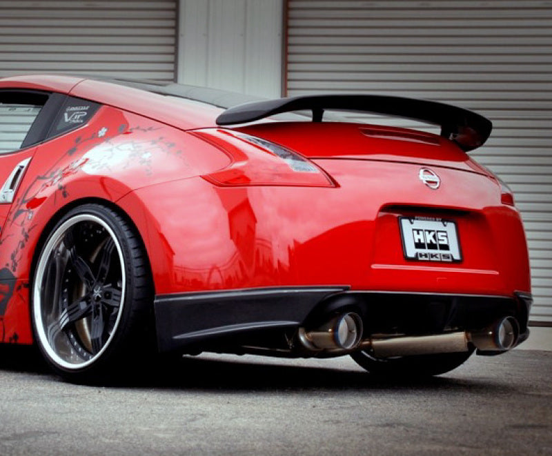 HKS 09+ 370z Dual Hi-Power Titanium Tip Catback Exhaust - Unleash Your Car's Power!