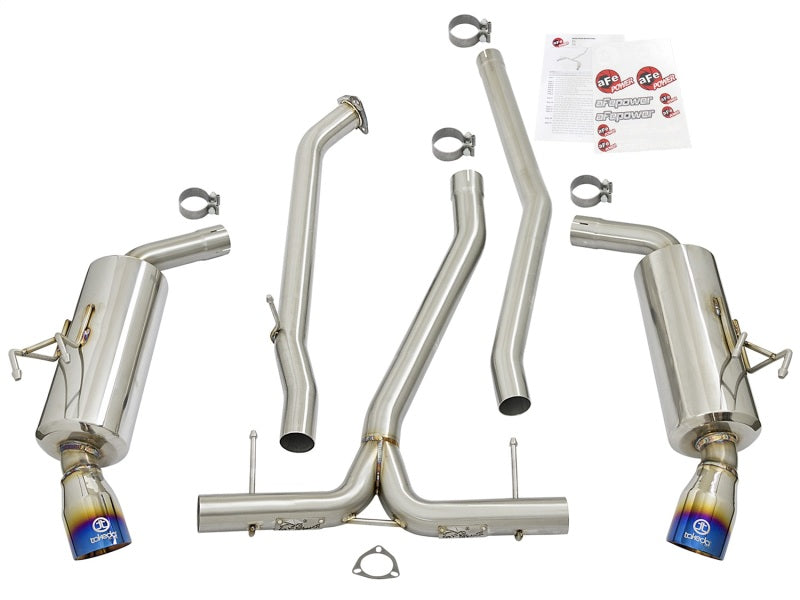 aFe POWER Takeda: Transform Your 2016 - 2021 Honda Civic with Dual - Exit Exhaust & Blue Tips