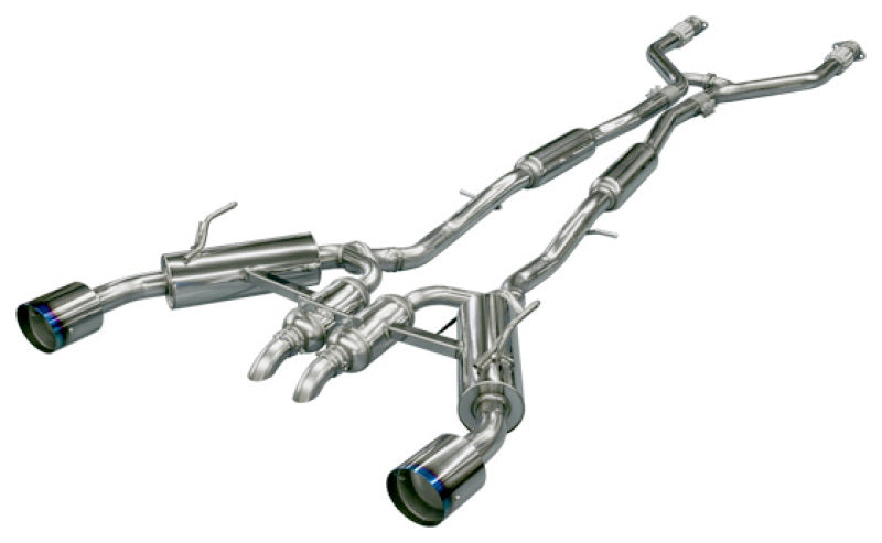 Unleash the Power: HKS Infiniti Q50 Hybrid VQ37 Dual Hi - Power Titanium Tip Catback Exhaust