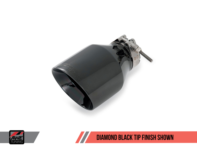 AWE Tuning 2.5L Track Edition Exhaust for Mk5 Jetta & Mk6 Sportwagen - Diamond Black Tips