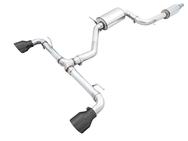AWE 2022 VW GTI MK8 Touring Edition Exhaust - Stunning Diamond Black Tips