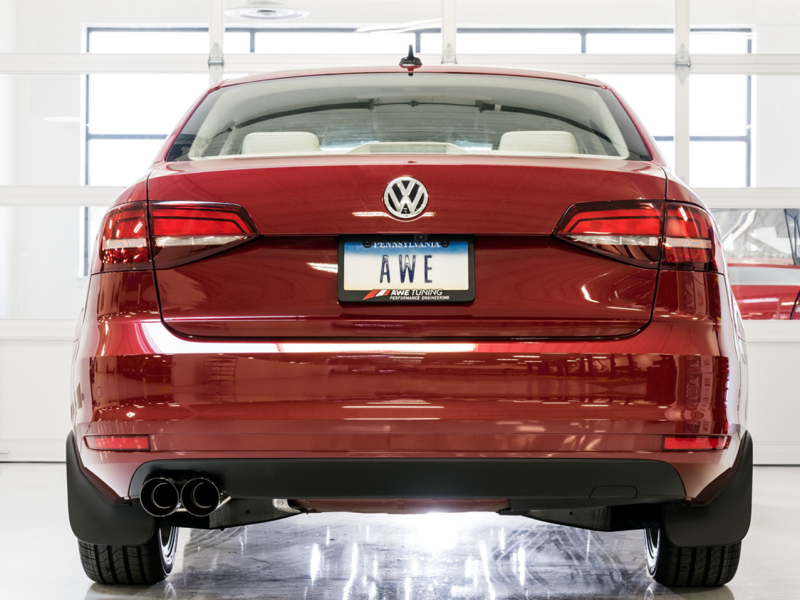 AWE Tuning 09 - 14 Volkswagen Jetta Mk6 1.4T Track Edition Exhaust with Stunning Diamond Black Tips