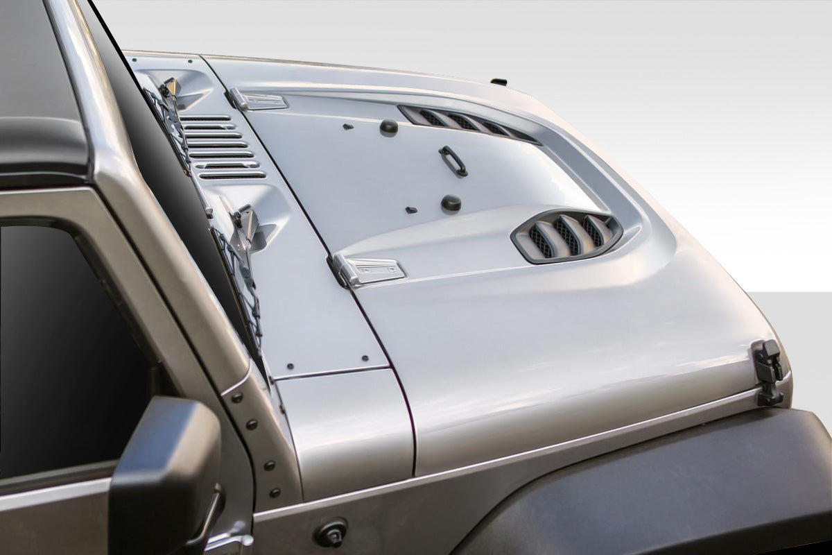 Upgrade Your 2007 - 2018 Jeep Wrangler with Duraflex Power Dome Hood!