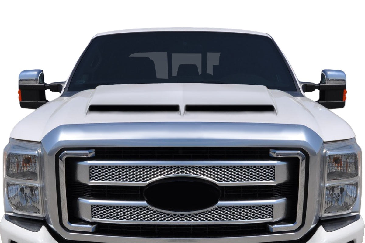Get Your 2011 - 2016 Ford Super Duty F250 F350 F450 Duraflex GT500 One - Piece Hood Now!