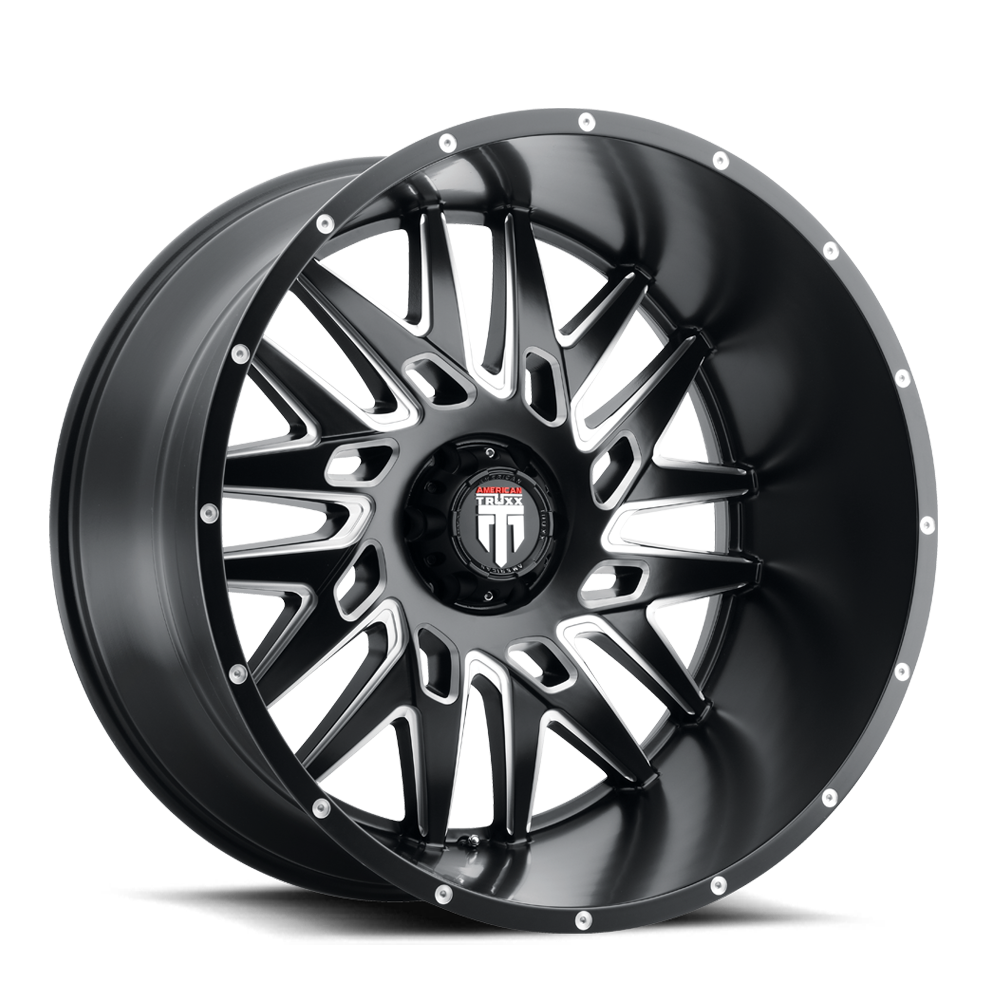 AMERICAN TRUXX DNA Wheels - 24x14 5x127 ET-76 78.1 Satin Black Milled - Upgrade Your Ride Now!