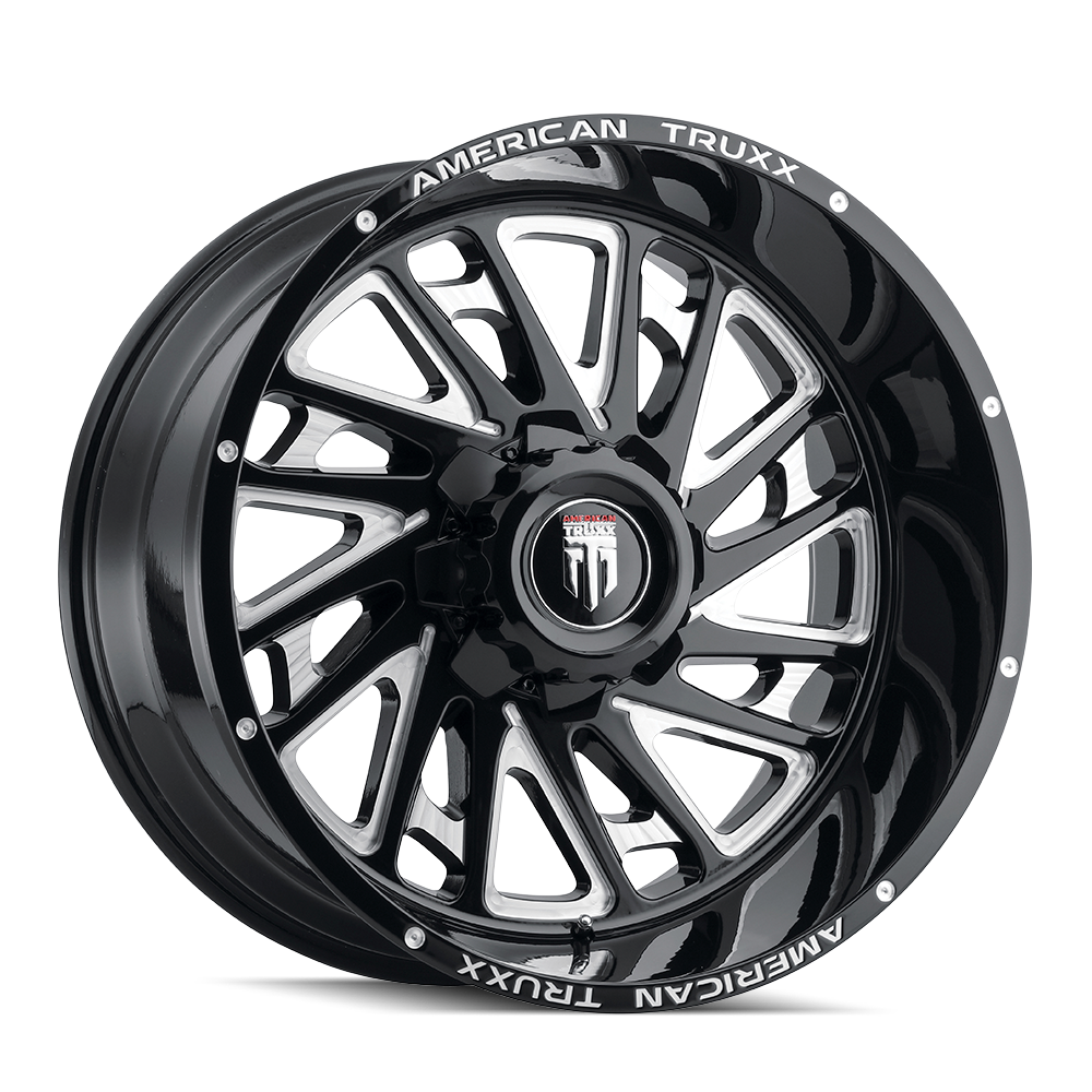 AMERICAN TRUXX BLADE 20x10 Gloss Black Milled Wheels - Unleash Your Ride's Potential!