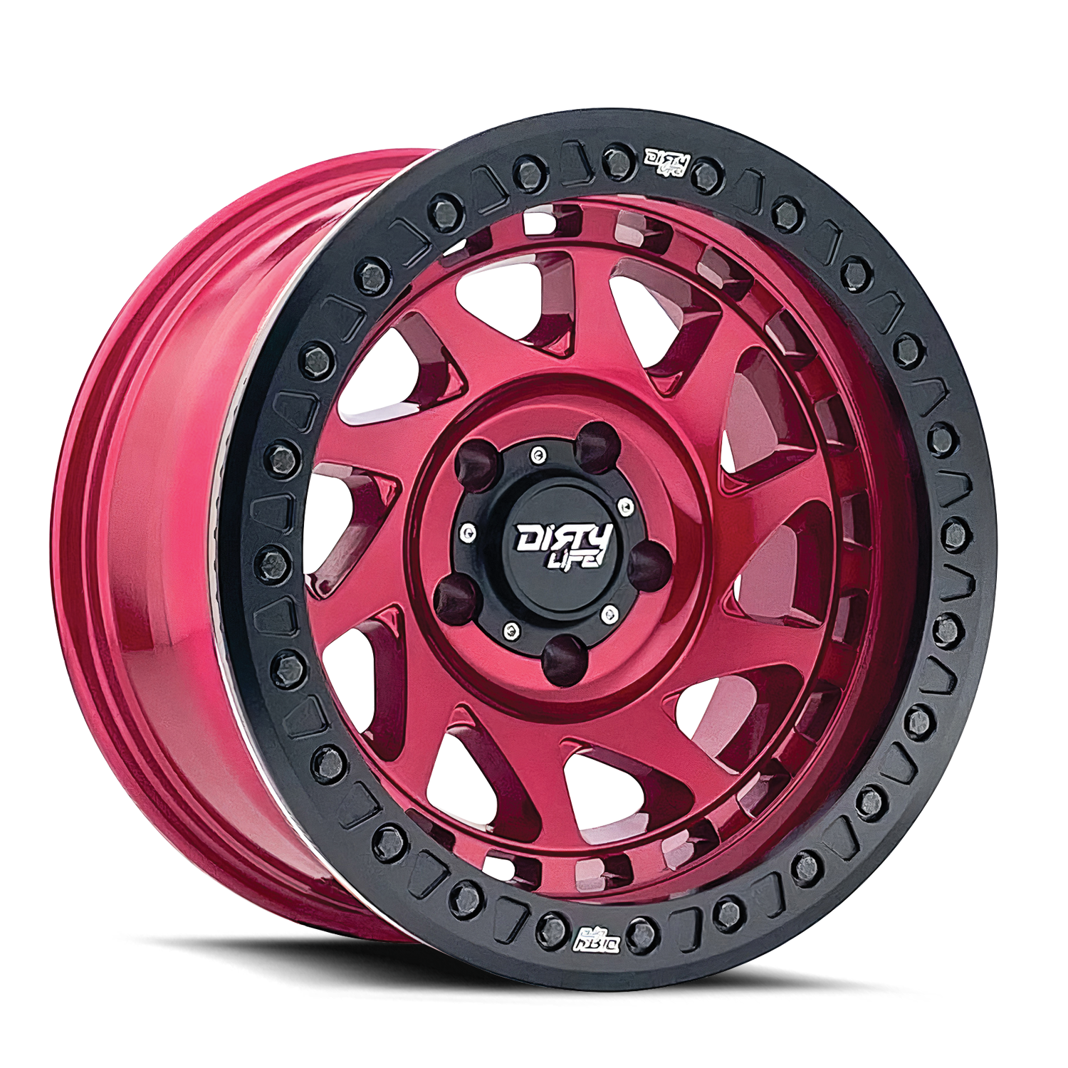 Dirty Life Enigma Race Wheels - Stunning Gloss Crimson Candy Red