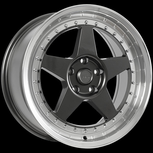 Stunning 720 Form FF15 Wheels - 17x8.0, 5x114.3, ET35, 73.1 Gunmetal with Machined Lip