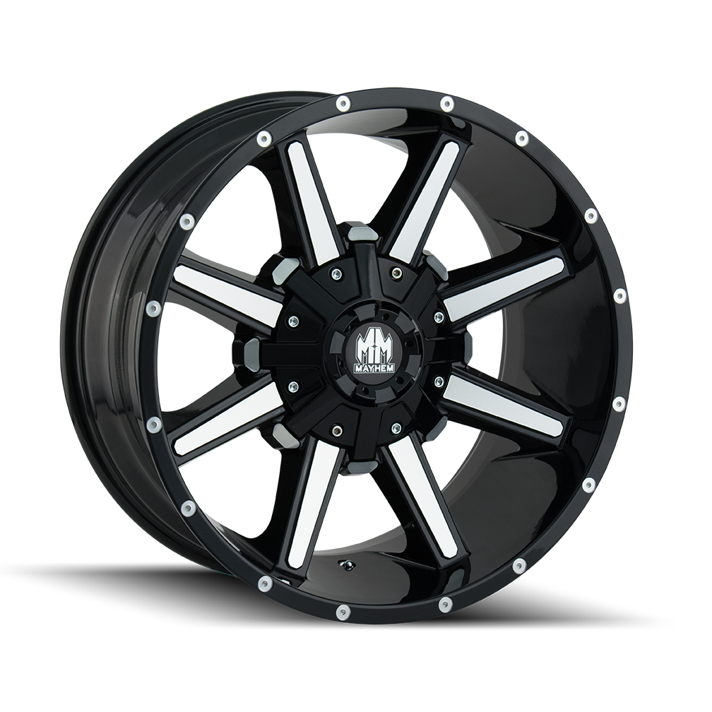 MAYHEM ARSENAL 20x9 Gloss Black Machined Wheels - Unleash the Power!