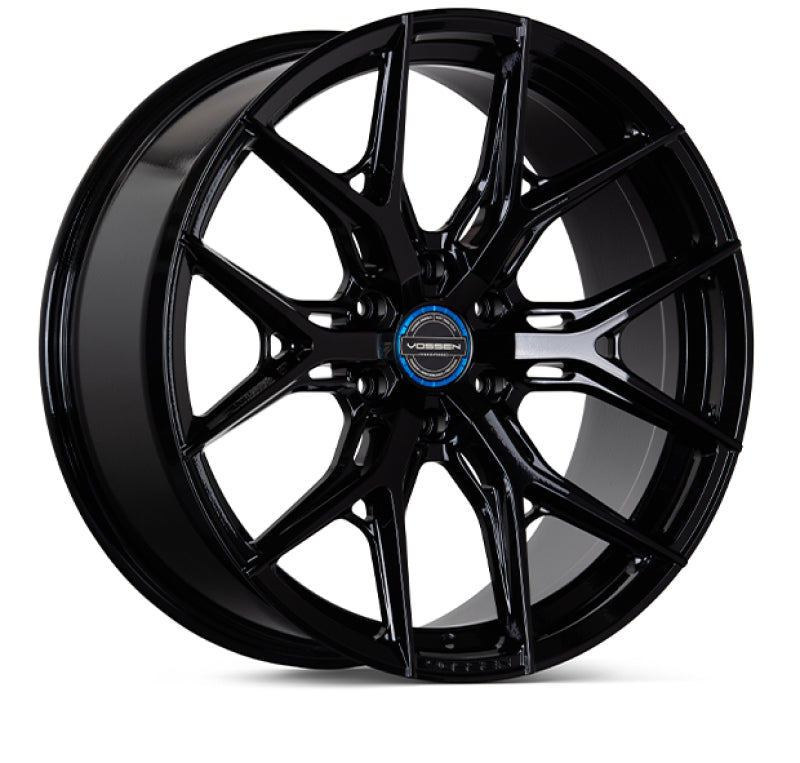 Stunning Vossen HF6-4 Gloss Black Wheels - Super Deep Face Design!