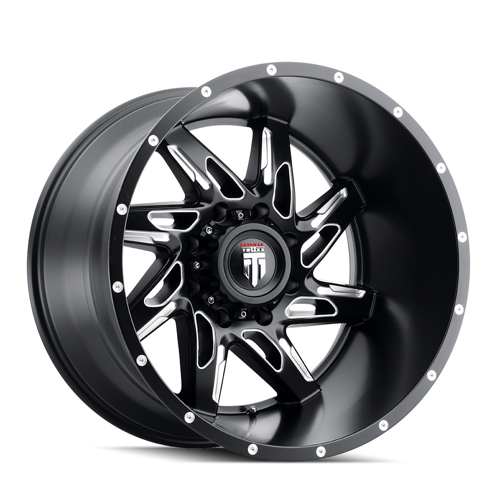 AMERICAN TRUXX SPYDER Wheels - 22x14 8x180 ET-76 125.2 Satin Black Milled - Must-Have for Your Ride!