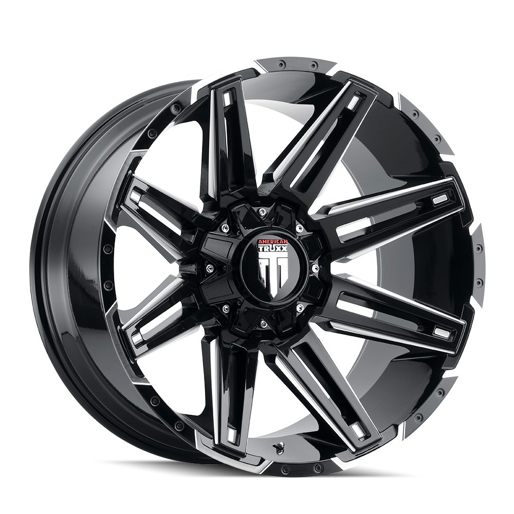 AMERICAN TRUXX BOOM 20x9 Gloss Black Milled Wheels - Unleash the Power!