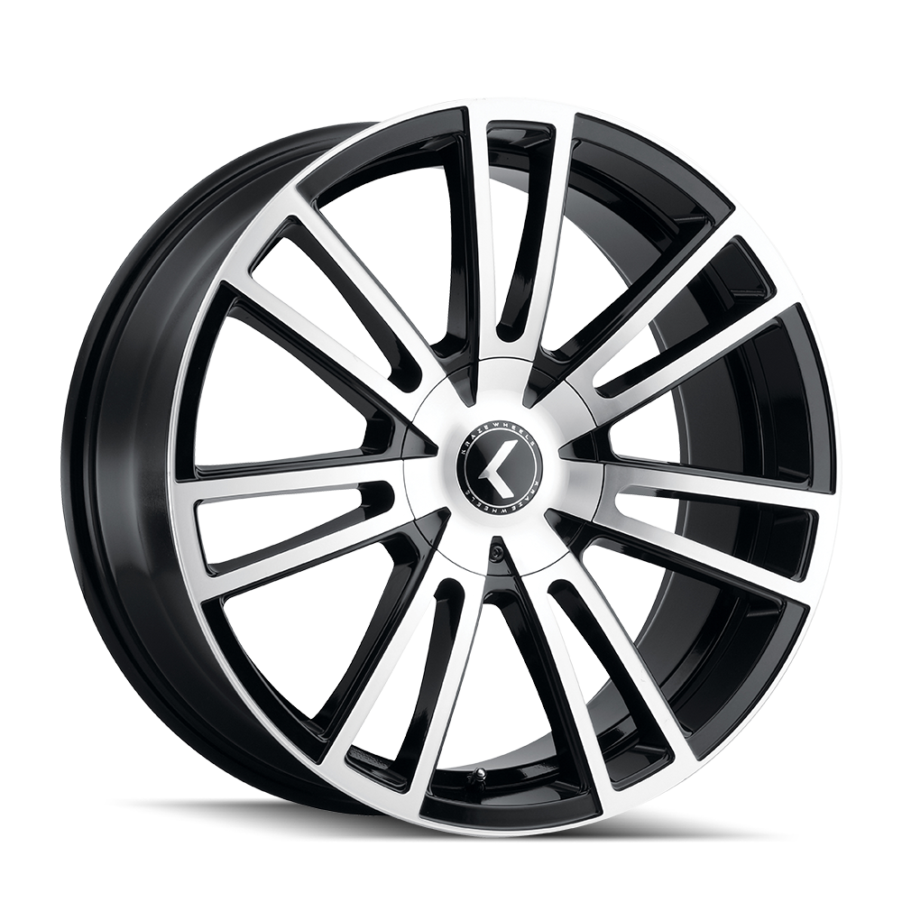 KRAZE SPECTRA Wheels - Gloss Black Machined, 20x8.5, 5x112/5-120 ET38 74.1 - Upgrade Your Ride Now!