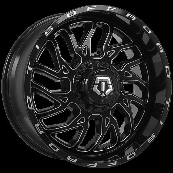 TIS Wheels 544 - Stunning 20x9.0 Gloss Black Wheels with Milled Edge!