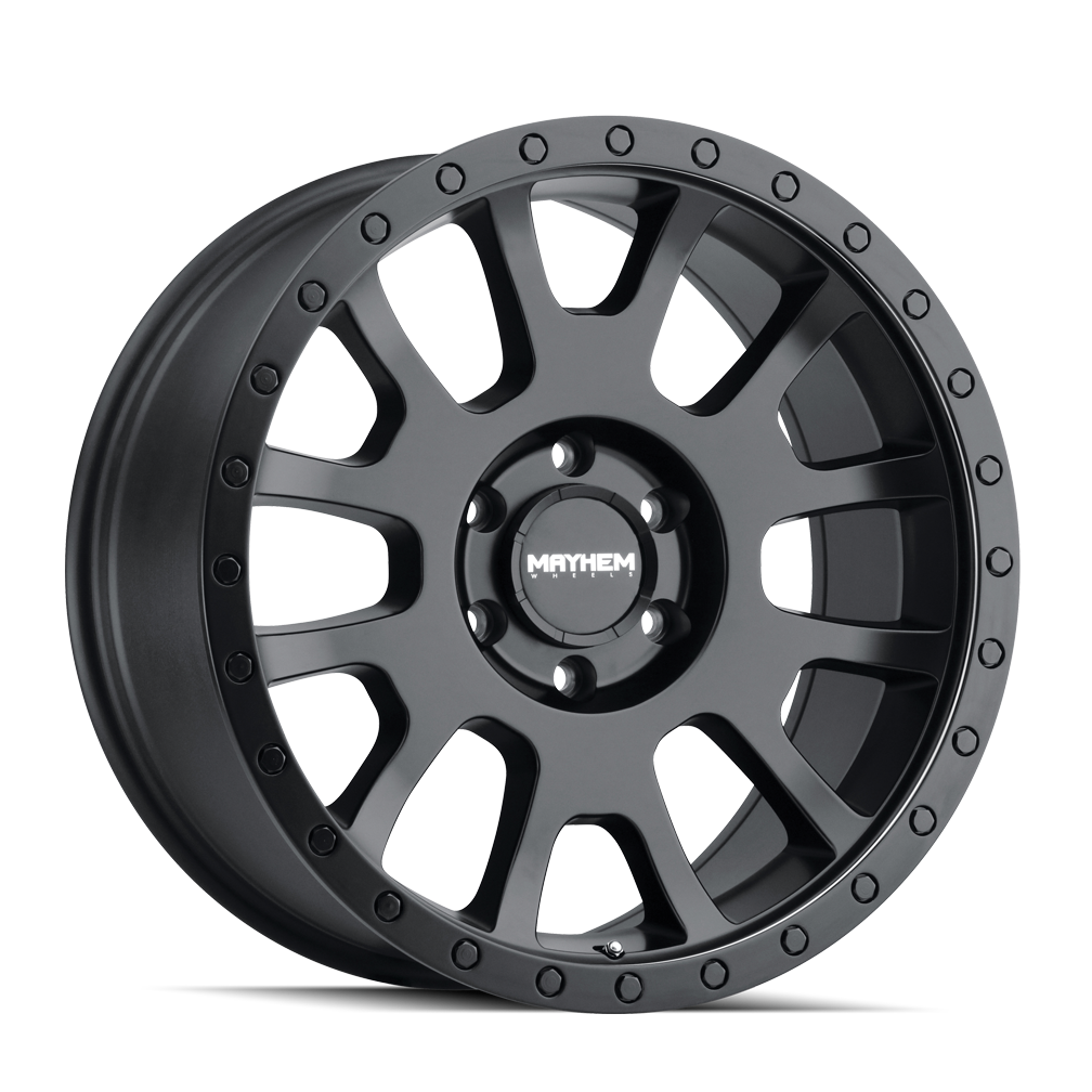 Unleash the MAYHEM! SCOUT 20x9 6x139.7 ET10 106 Matte Black Wheels
