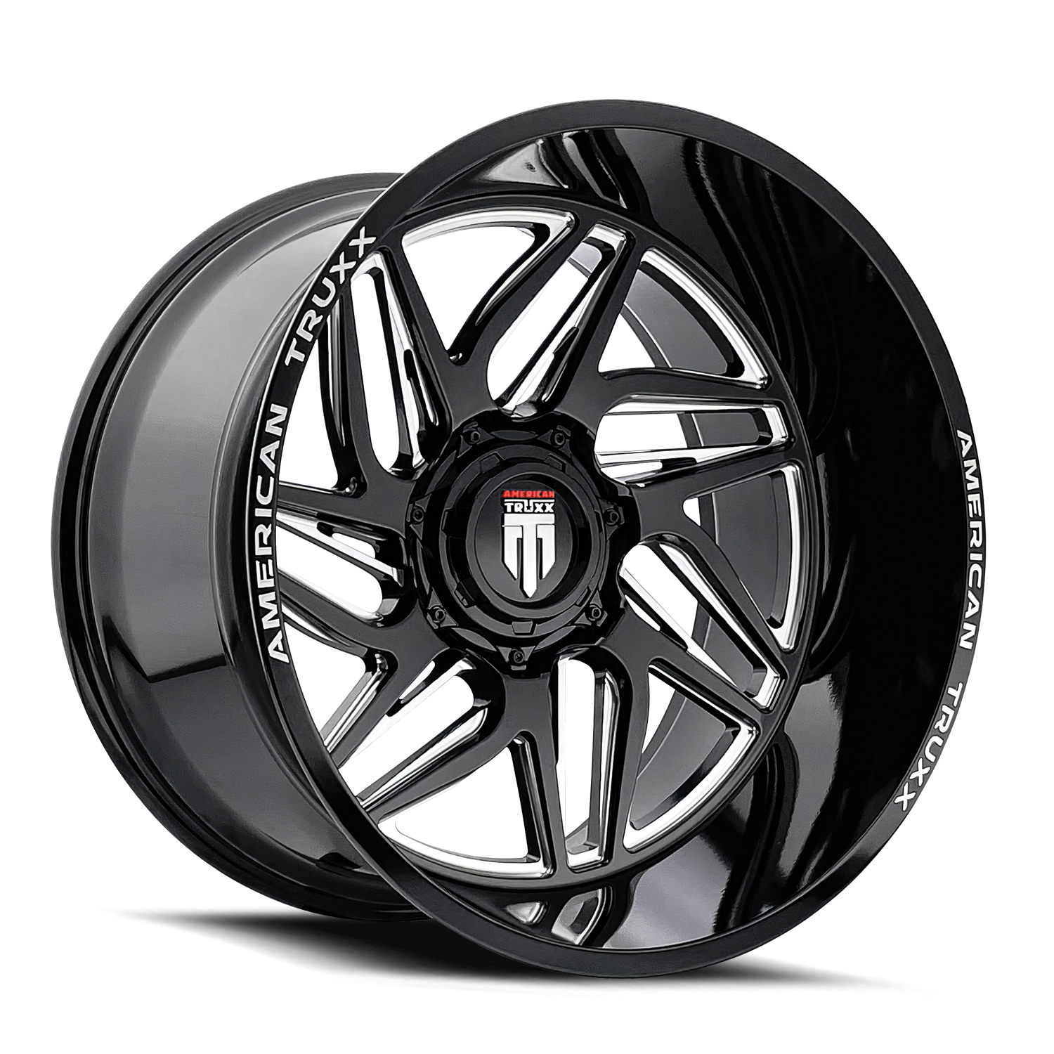 AMERICAN TRUXX GOLIATH - Stunning 22x12 Gloss Black Milled Wheels