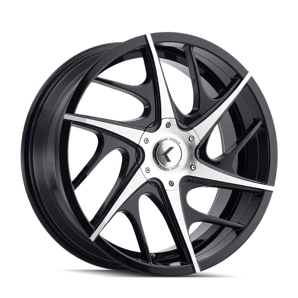 KRAZE ROGUE 20x8.5 Gloss Black Machined Wheels - Unleash Your Ride's Potential!